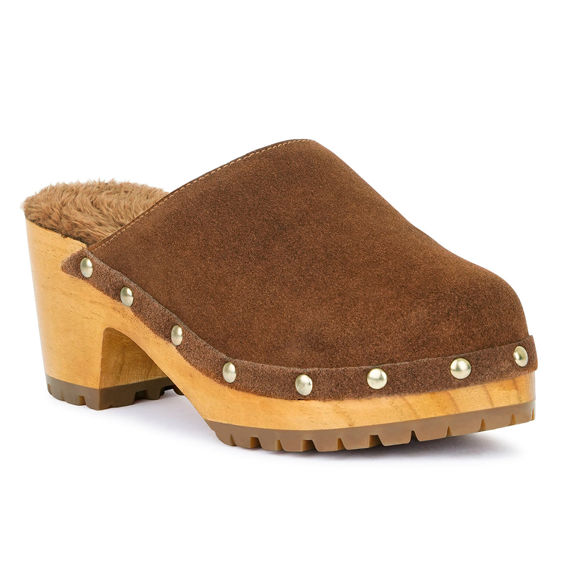 tulley suede clogs mules heels#color_tan