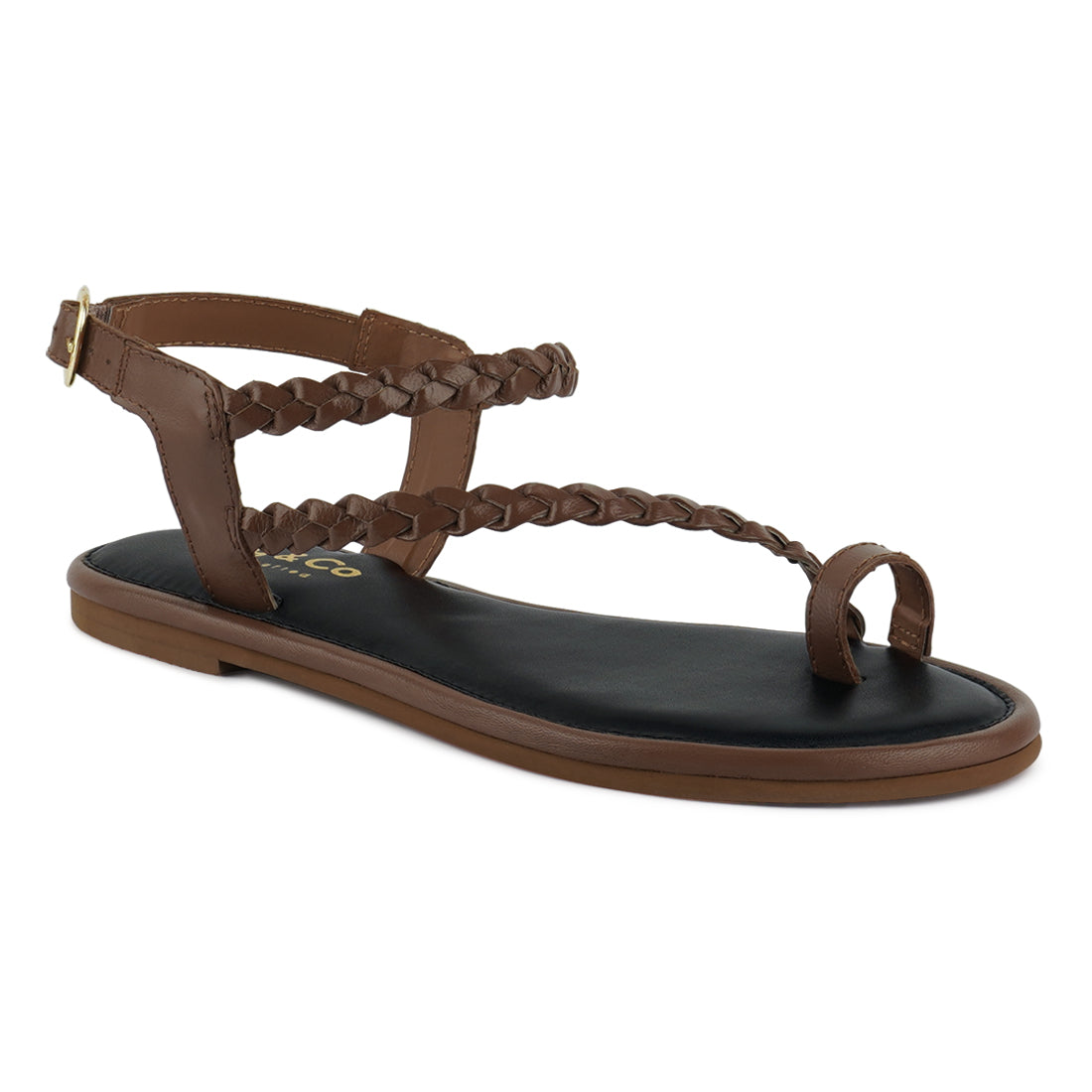 stallone braided flat sandals#color_tan