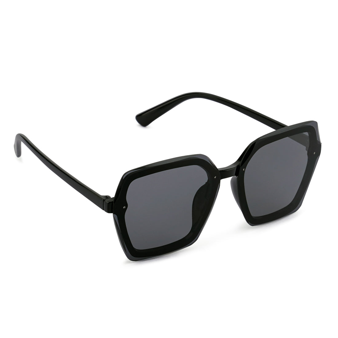 Hexagon Sunglasses In Black