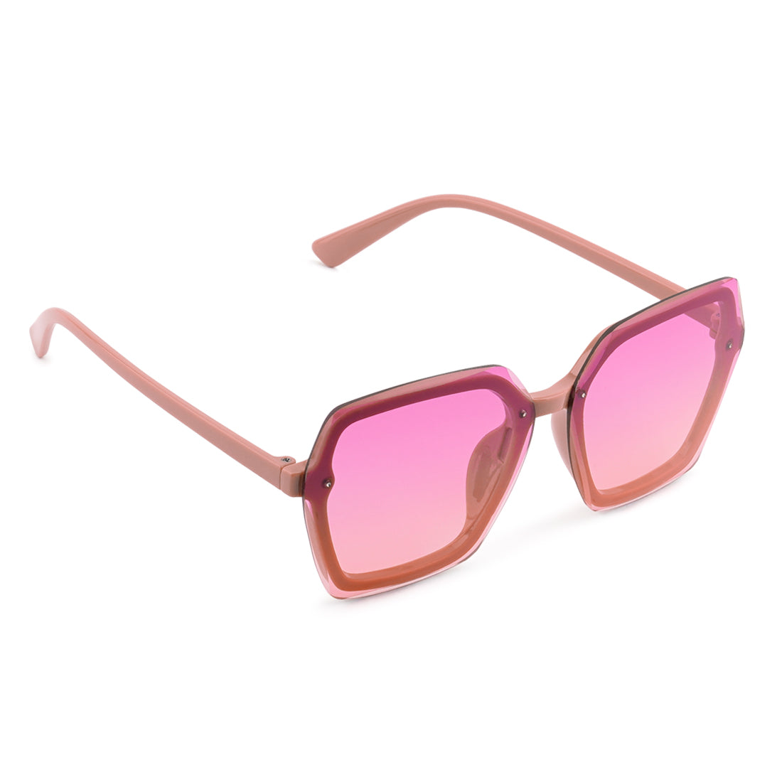 Hexagon Sunglasses In Pink