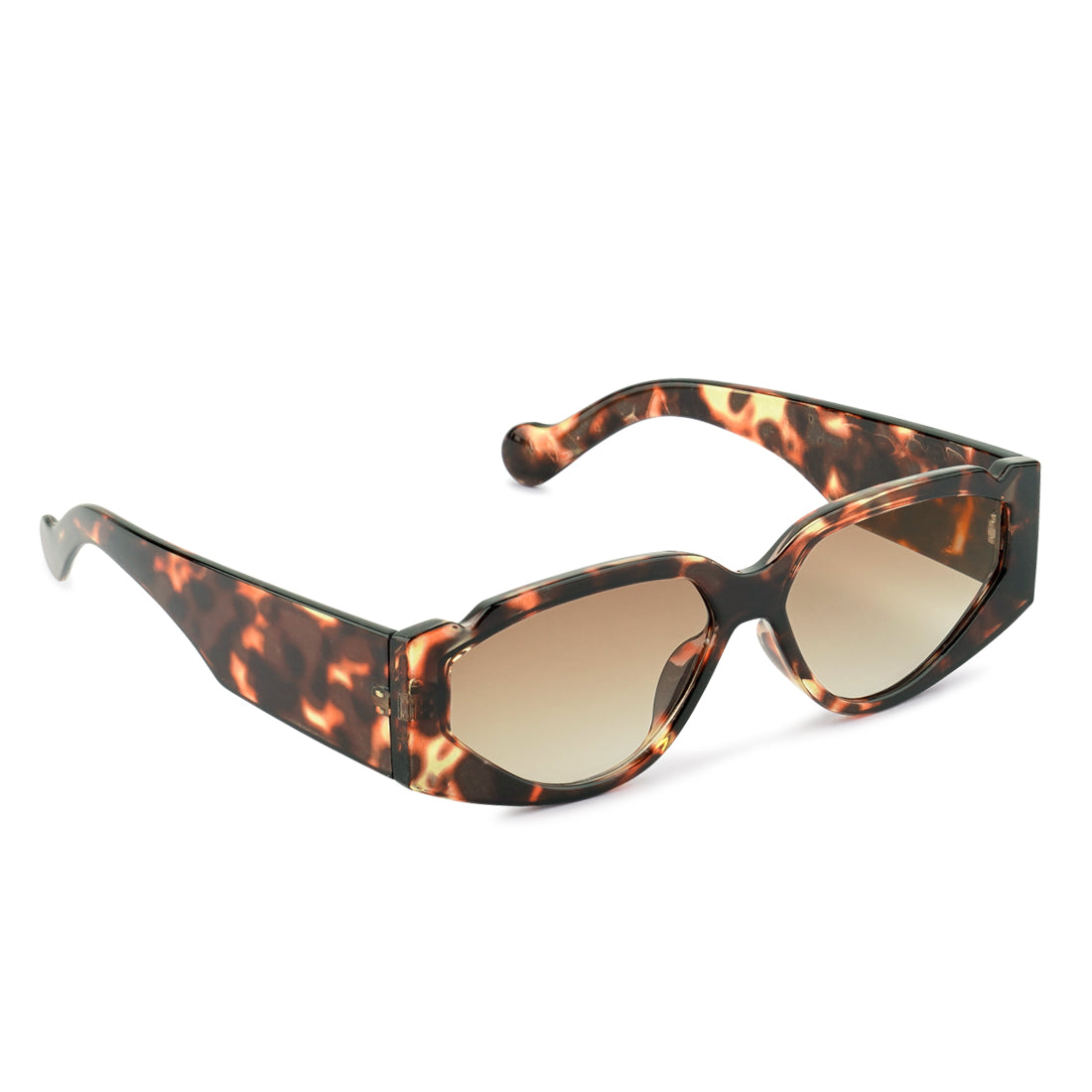 Sport Sunglasses With Printed Temples