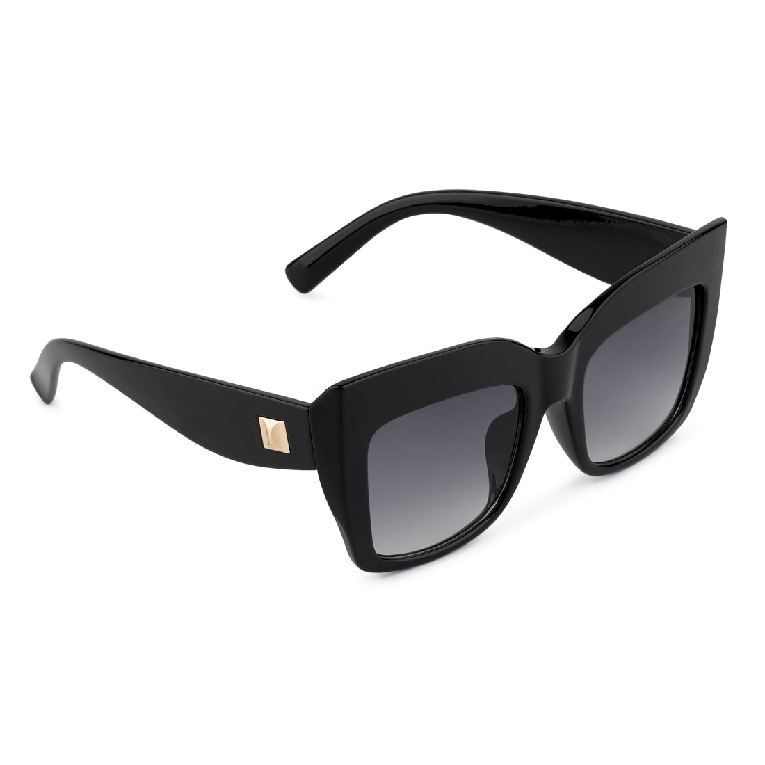 High Gaze Square Framed Sunglasses In Grey