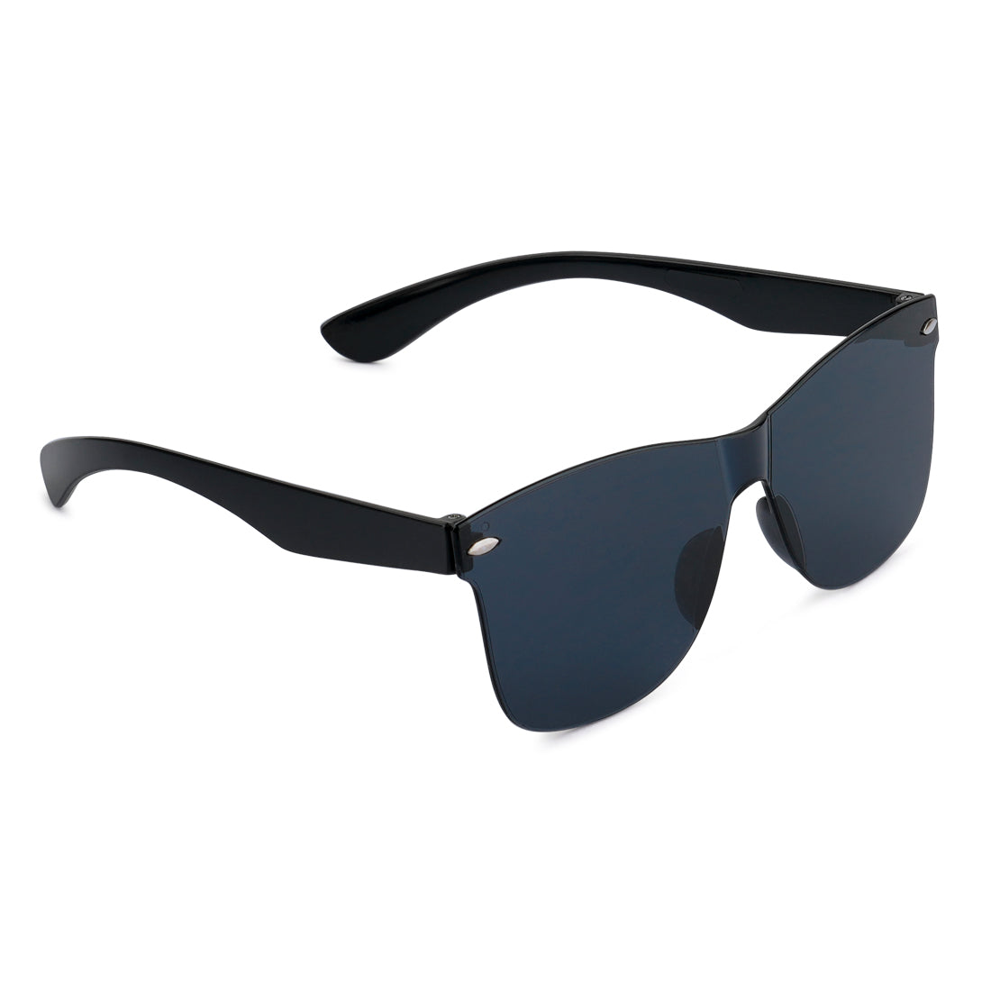Pop Binge Square Frame Sunglasses In Black