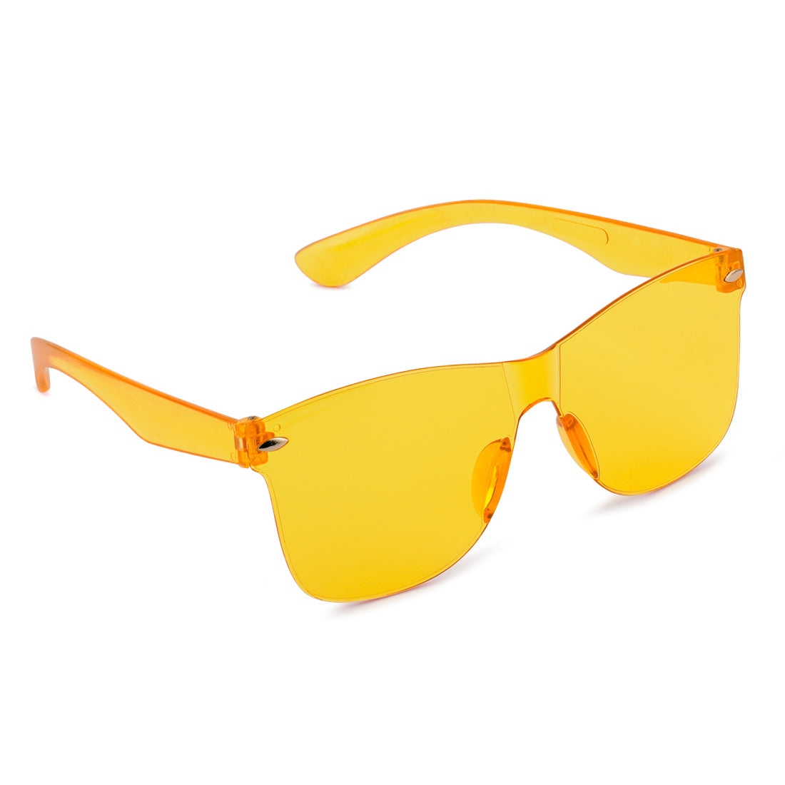 Pop Binge Square Frame Sunglasses In Yellow