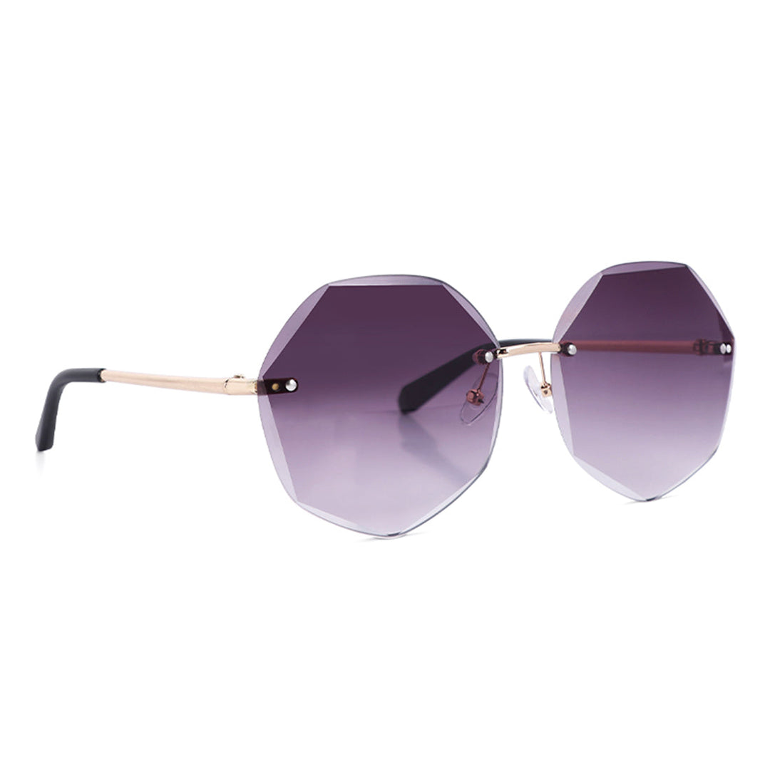 Stylish Hexagon Ombre Sunglasses