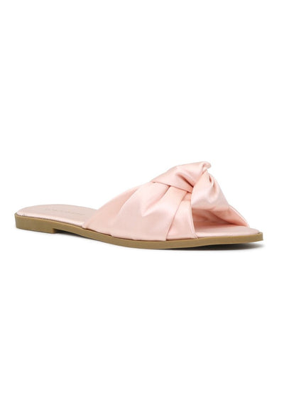 Blush Flat Sandals - Pink