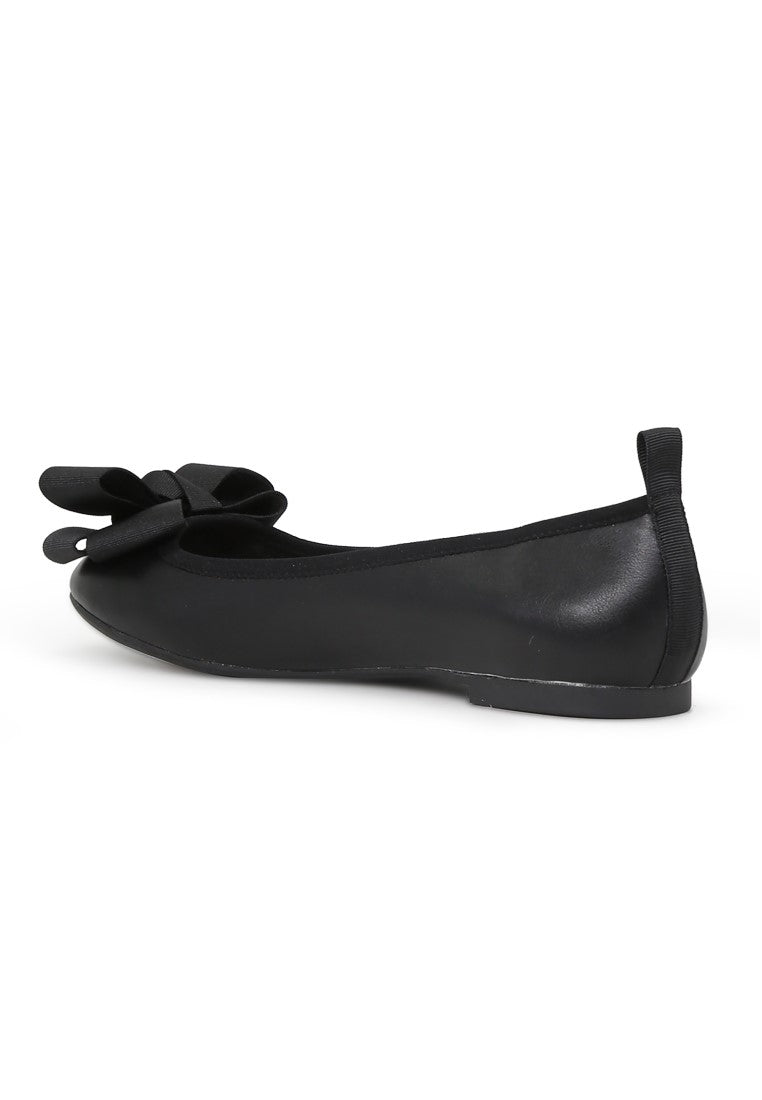 Black Flat Ballerina - Black
