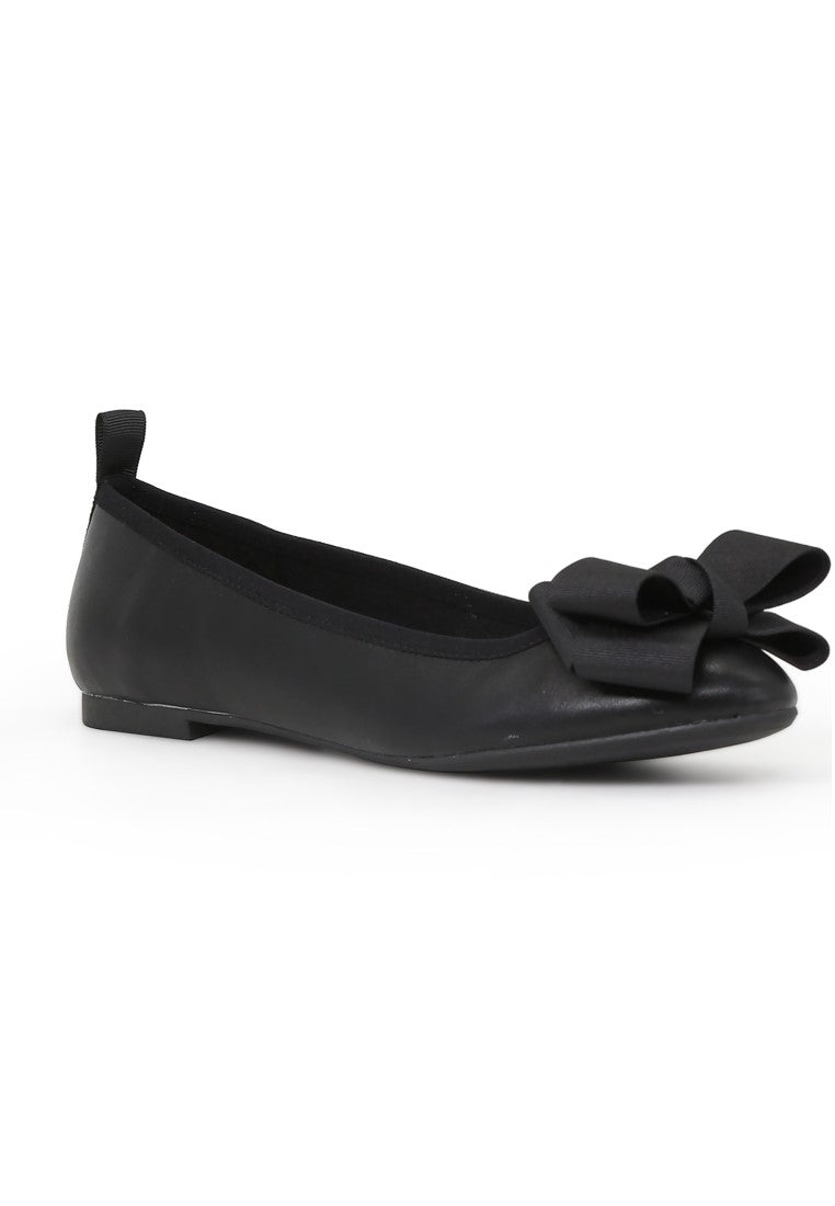 Black Flat Ballerina - Black