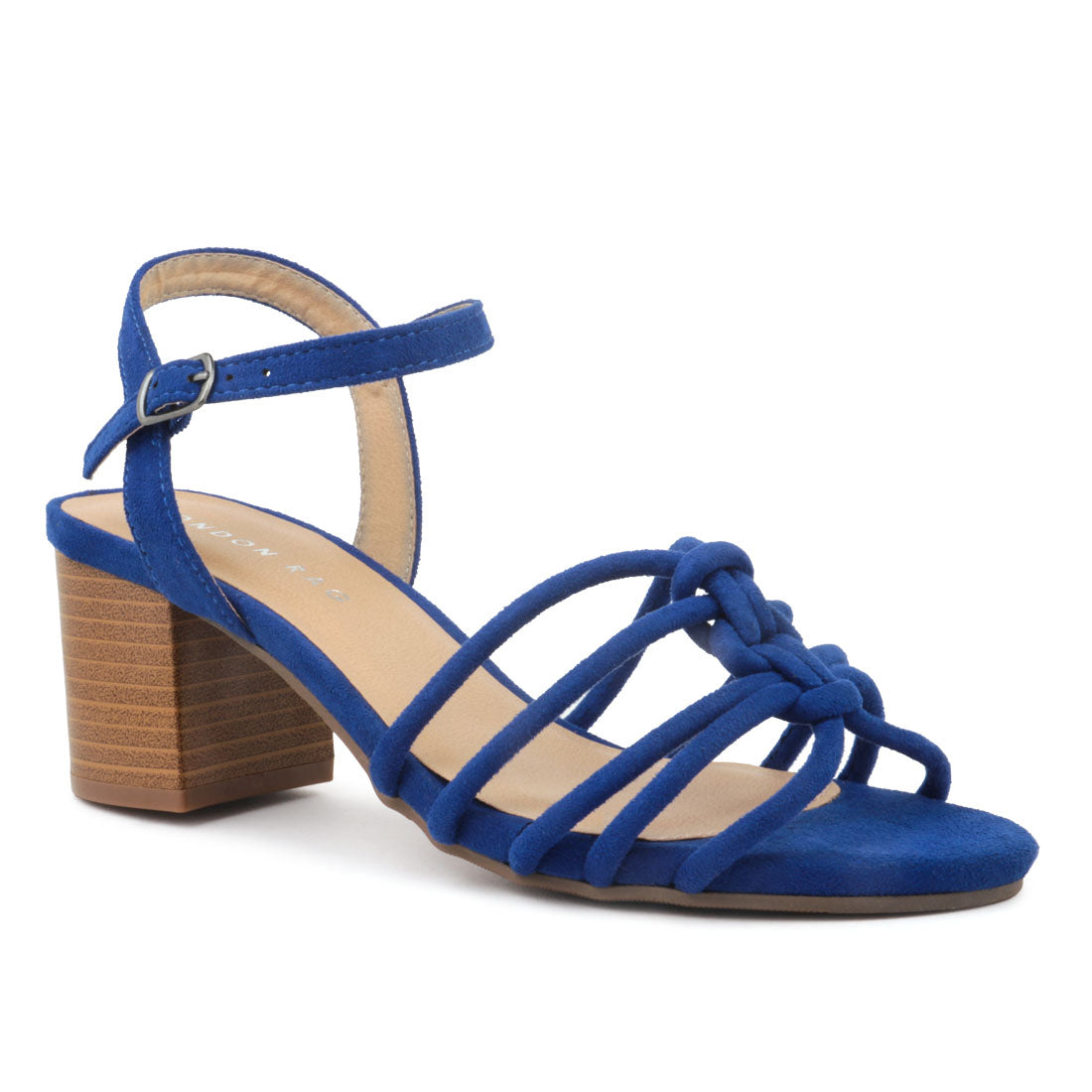 Blue Block Heel Sandal - Blue