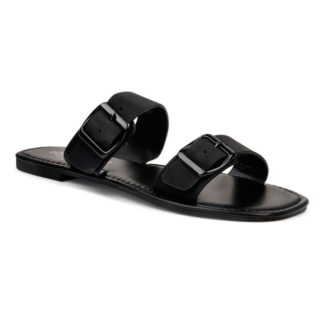 Black Slip-On with two straps - Black