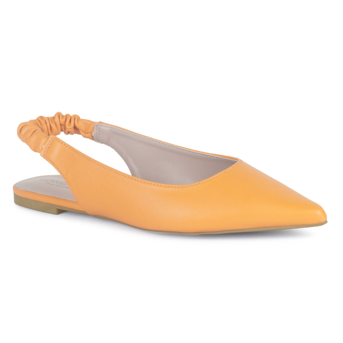 Sling back pointed Flats in Yellow - Yellow