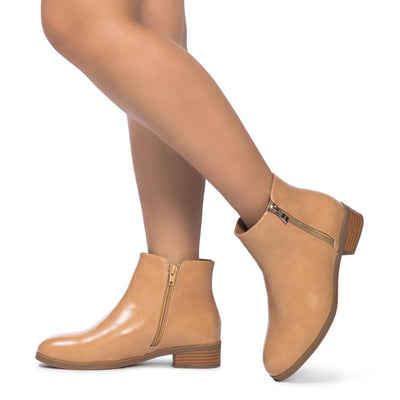 Ankle Boots in Tan
