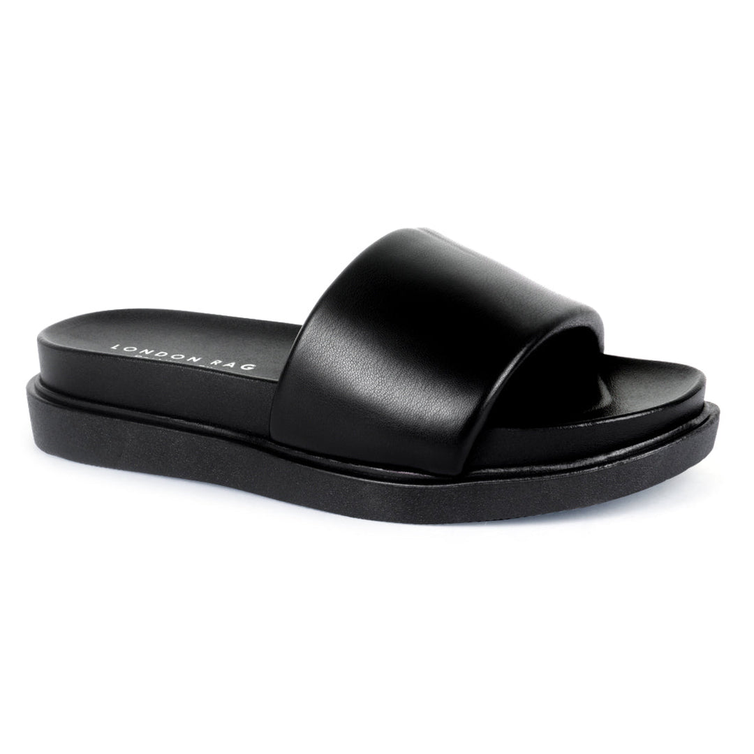 Platform Slides in Black - Black