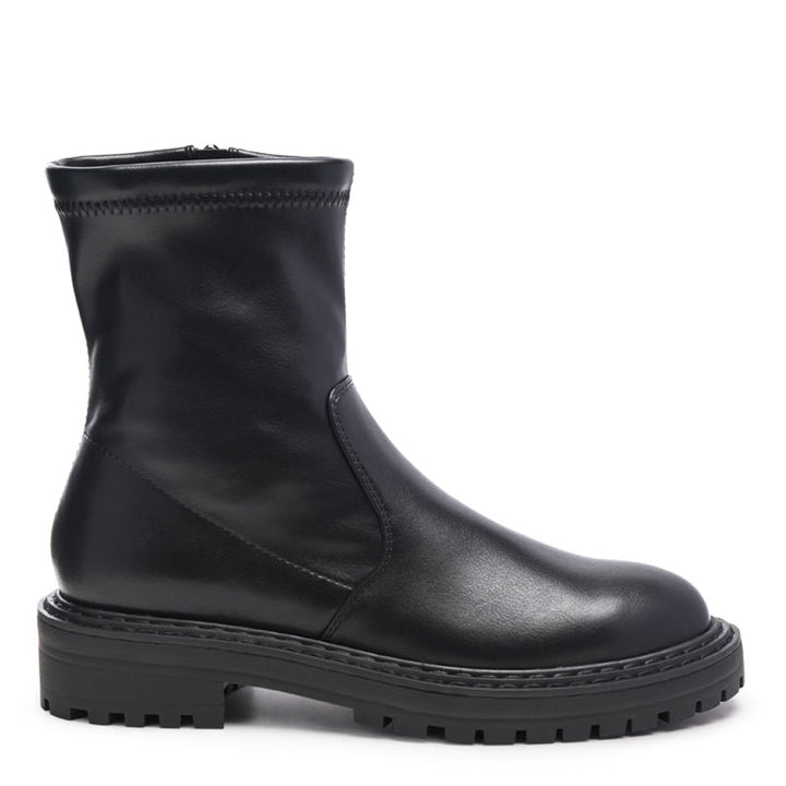 Chunky Ankle Round Toe Boot - UK5