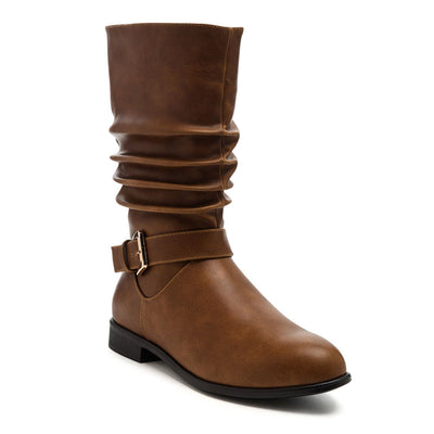 Slouch Ankle Boots in Leather - UK3