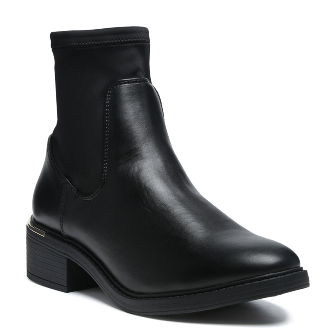 Black Socking Slip-On Boots - UK3