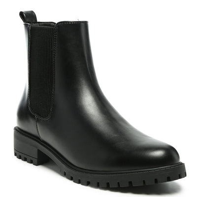 Chelsea Styled Ankle Boots in Black
