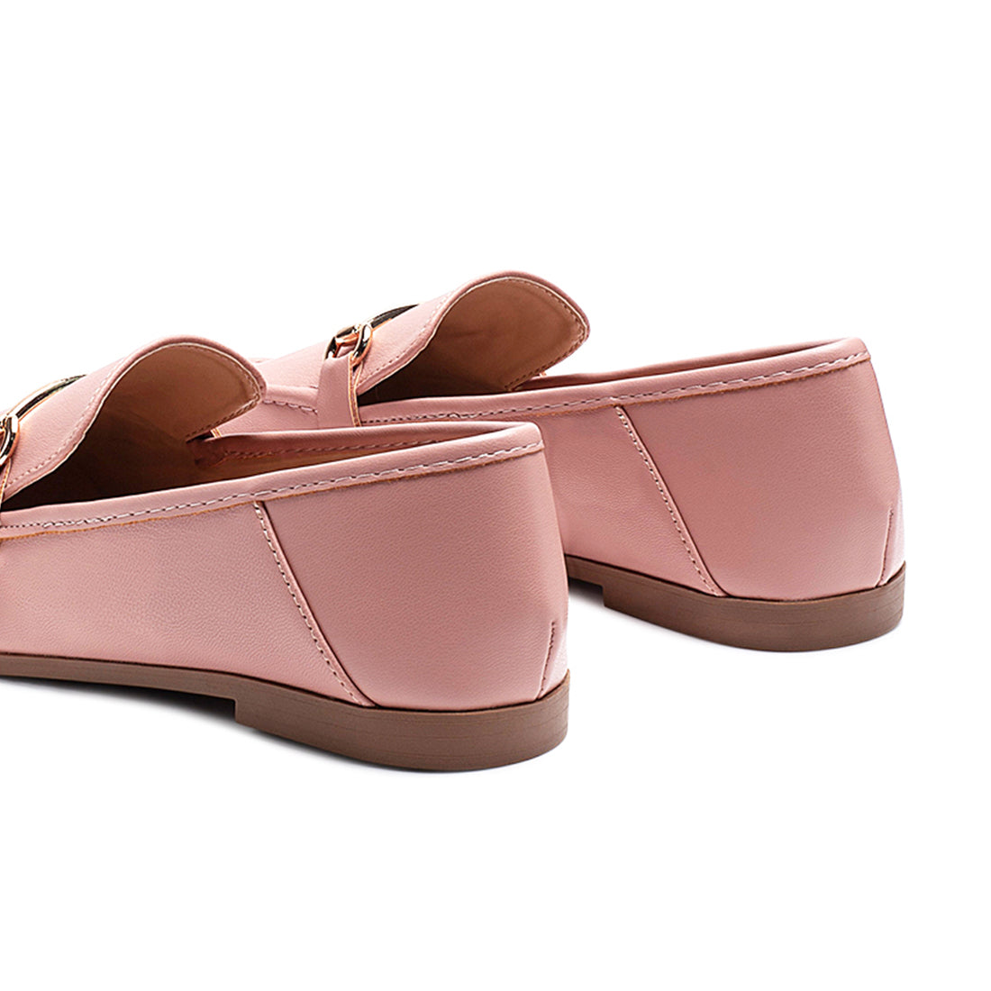 Foldable Synthetic Loafer in Pink - Pink