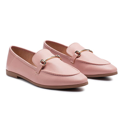 Foldable Synthetic Loafer in Pink
