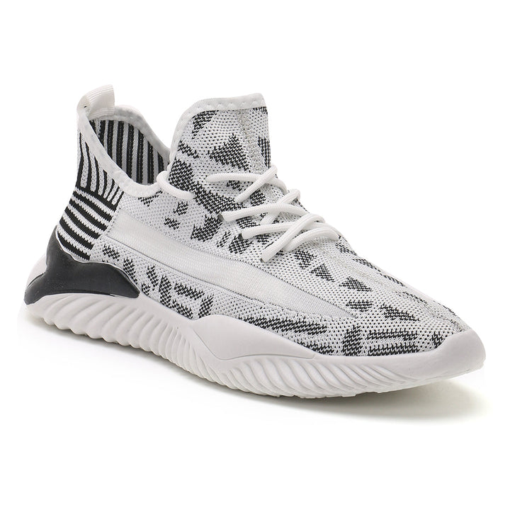 Men's Grey Knit Slip On Trainers