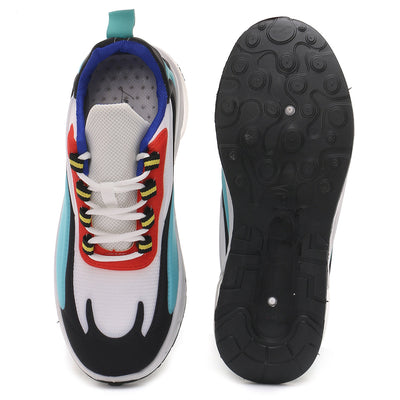 Color Block Air Cushion Running Sneakers in Multicolor