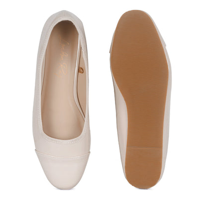 Almond Toe Ballerina Flat Shoes