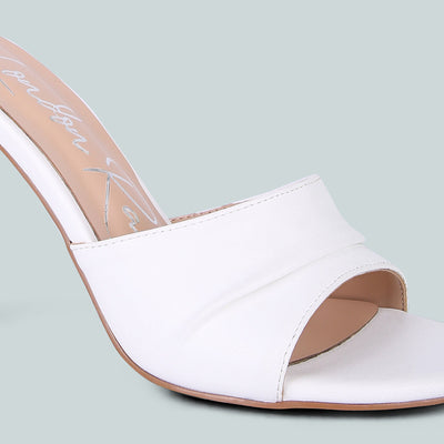 White High Heeled Sandals