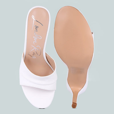 White High Heeled Sandals