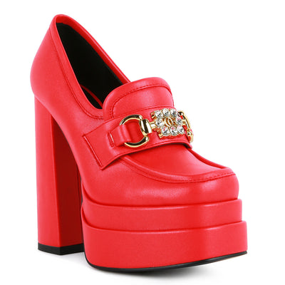 high jewel loafers#color_red