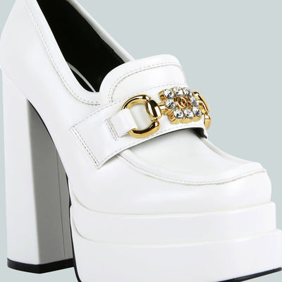 high jewel loafers#color_white