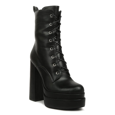 high heeled ankle boots#color_black