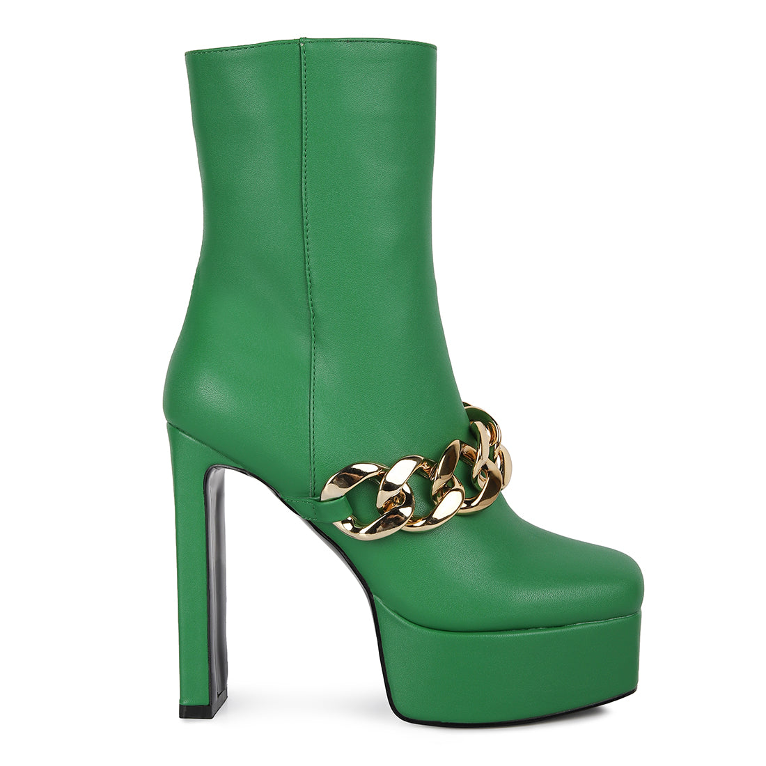 high platform ankle boots#color_green