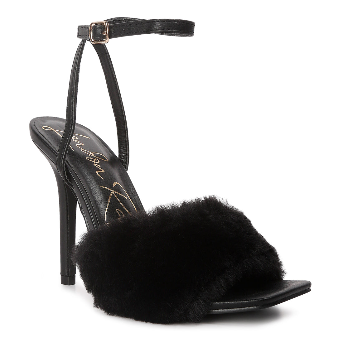 tarantino pin buckle mid heel sandals#color_black