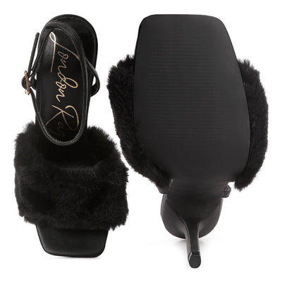 tarantino pin buckle mid heel sandals#color_black