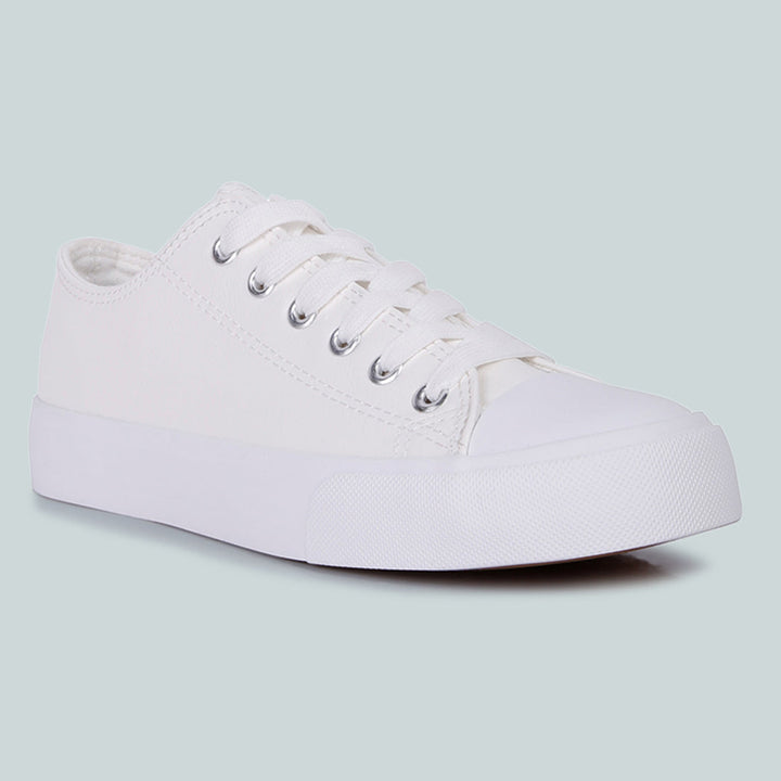 White Canvas Sneakers