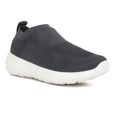 knitted slip on sneakers#color_grey