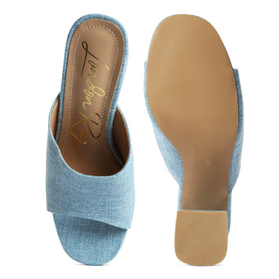 block heel slip on sandals#color_light-blue