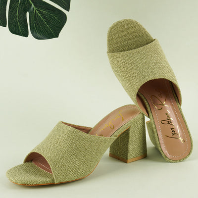 block heel slip on sandals#color_olive