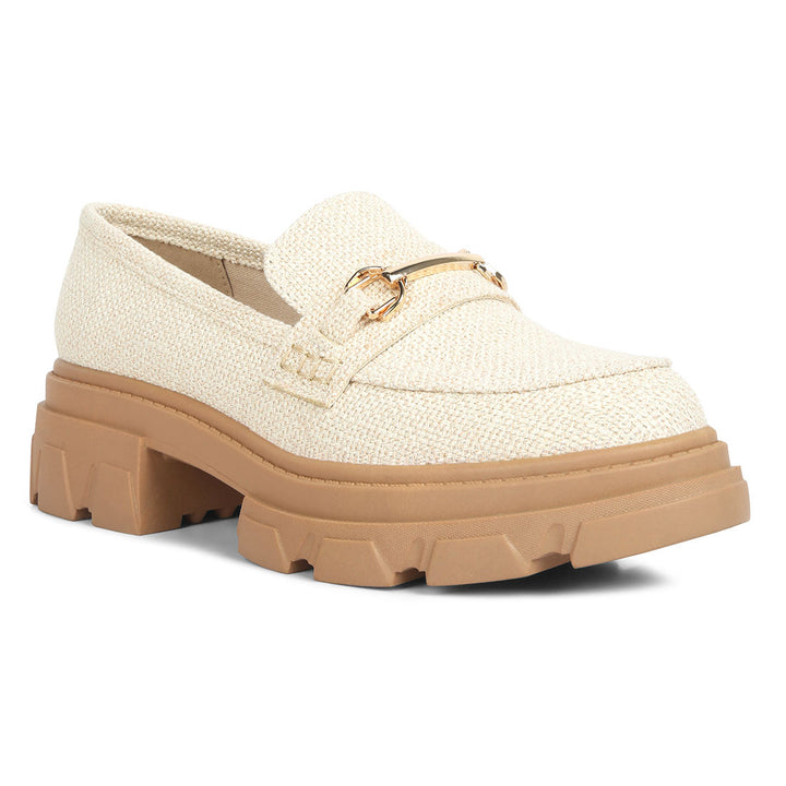 Chunky Platform Heel Loafers