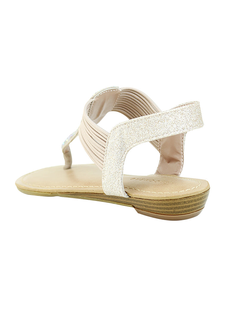 Nude Flat Sandals - Pink
