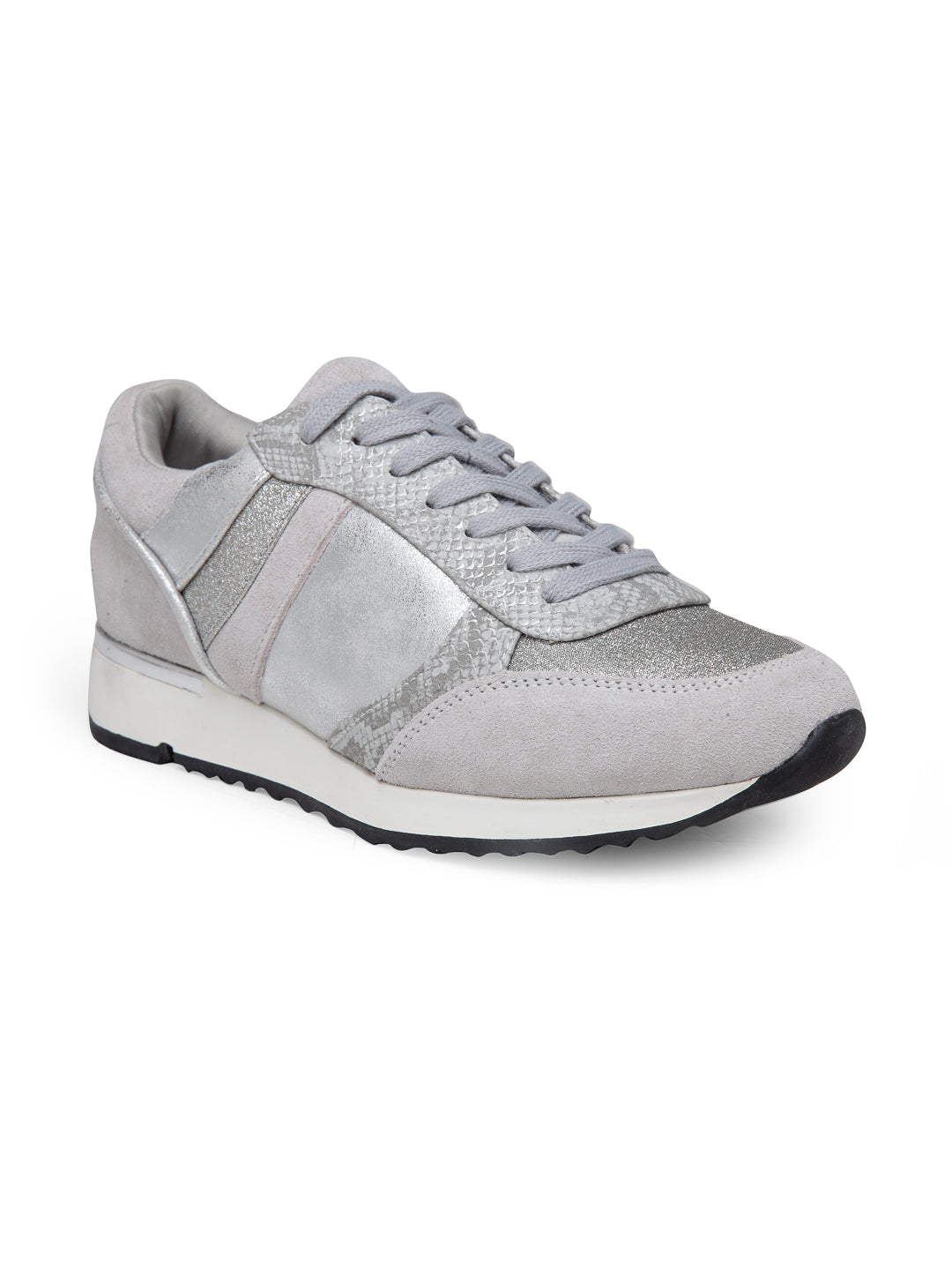 Grey Sports Sneaker - Silver
