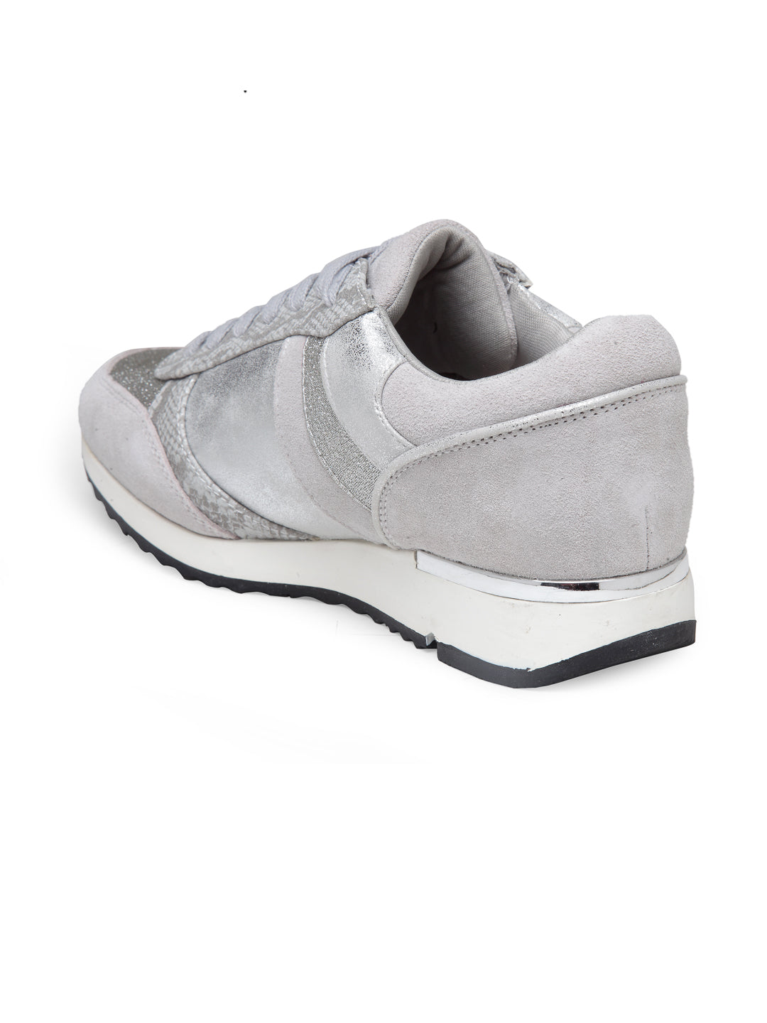 Grey Sports Sneaker - Silver