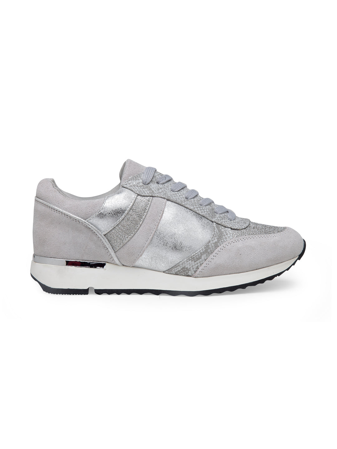 Grey Sports Sneaker - Silver