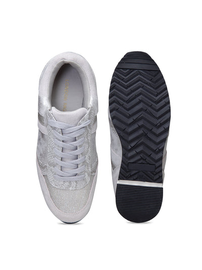 Grey Sports Sneaker - Silver