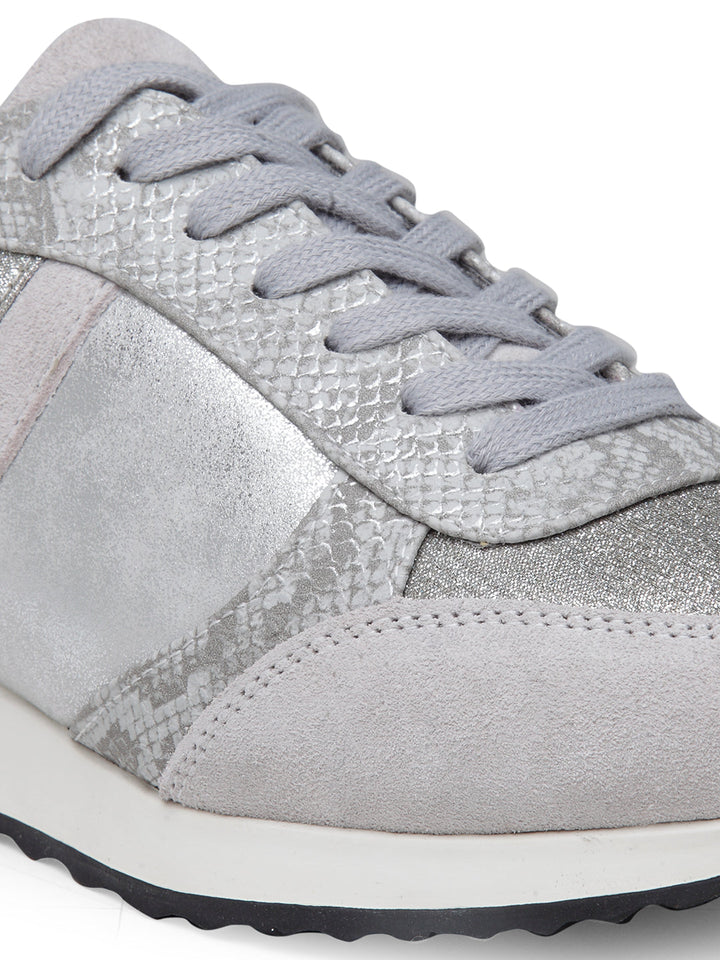 Grey Sports Sneaker - Silver