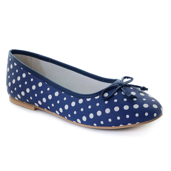 Polka Dot Blue Ballerinas - Blue