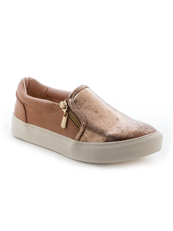 Nude Color Sneaker - Brown