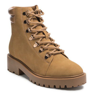 Taupe Smooth lace-Up Boot - UK3